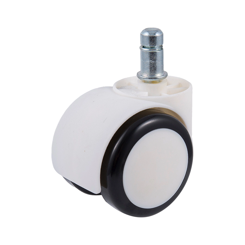 50/38 Fehér és fekete PU Wheel Universal Caster kiegészítők irodai székekhez